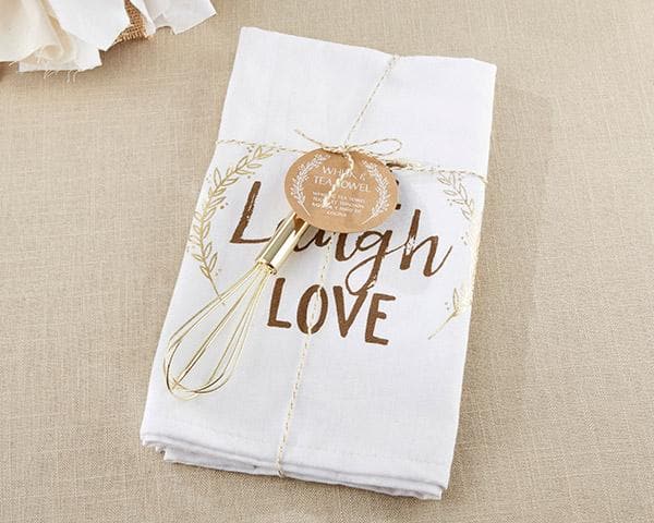 Live, Laugh, Love Whisk and Tea Towel