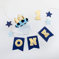 Thumbnail for Blue & Gold 1st Birthday Décor Kit