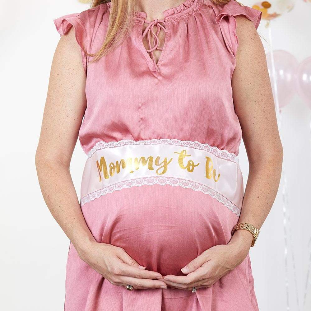 Baby Shower Belly Sash & Game Set