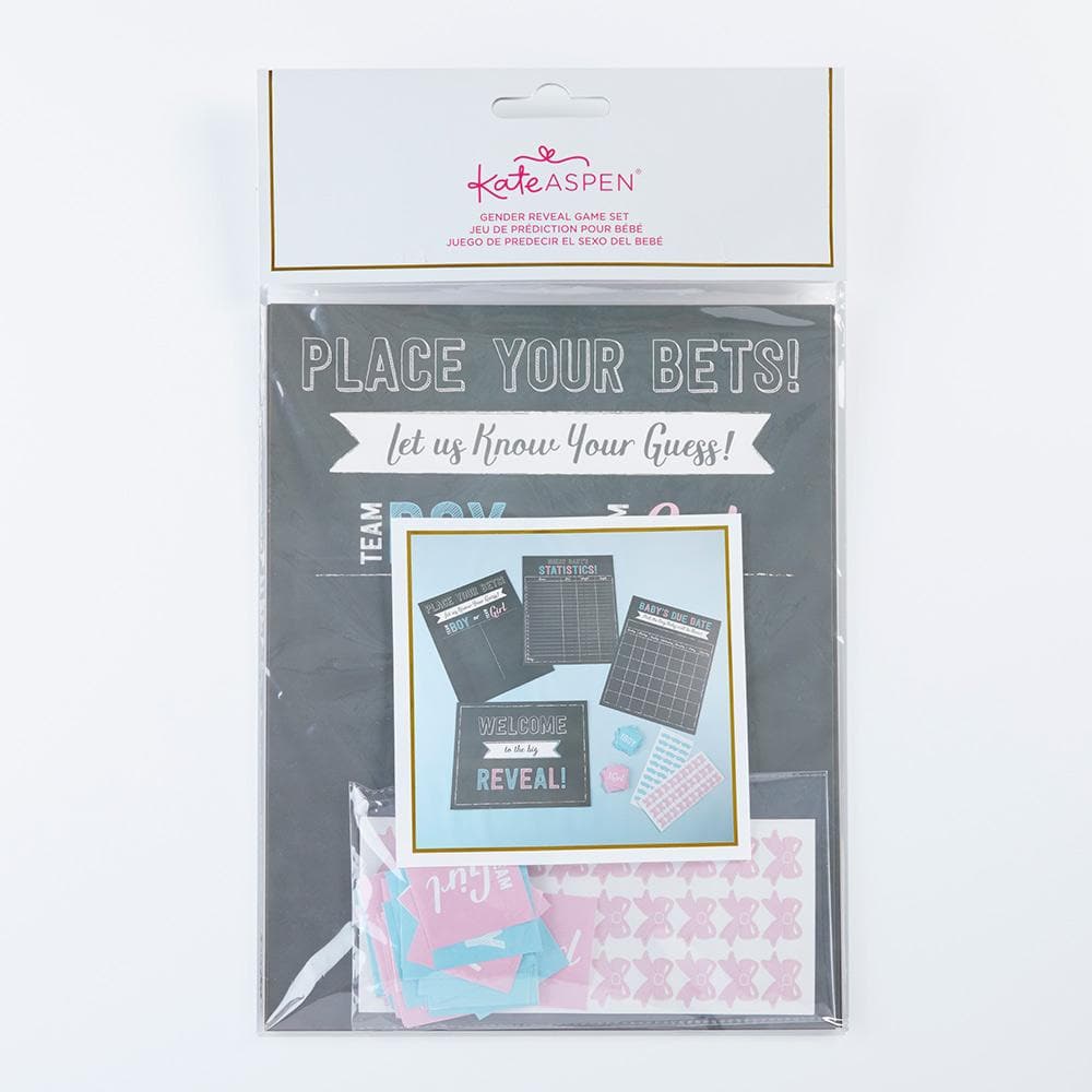 Gender Reveal Baby Shower Game Set