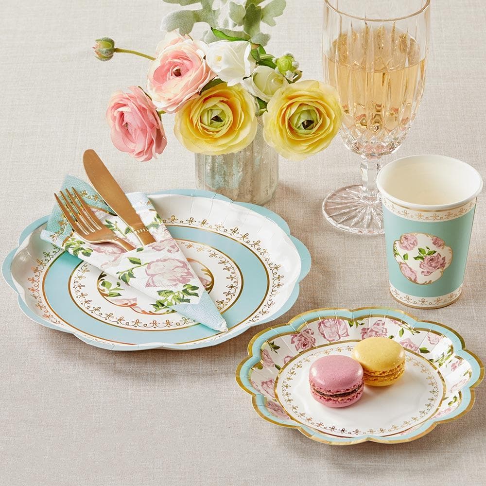 Tea Time Whimsy Party Tableware Set - Blue