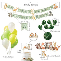 Thumbnail for Woodland Baby 33 Piece Party Décor Kit