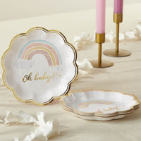 Thumbnail for Boho Rainbow Baby 62 Piece Party Tableware Set (16 Guests)