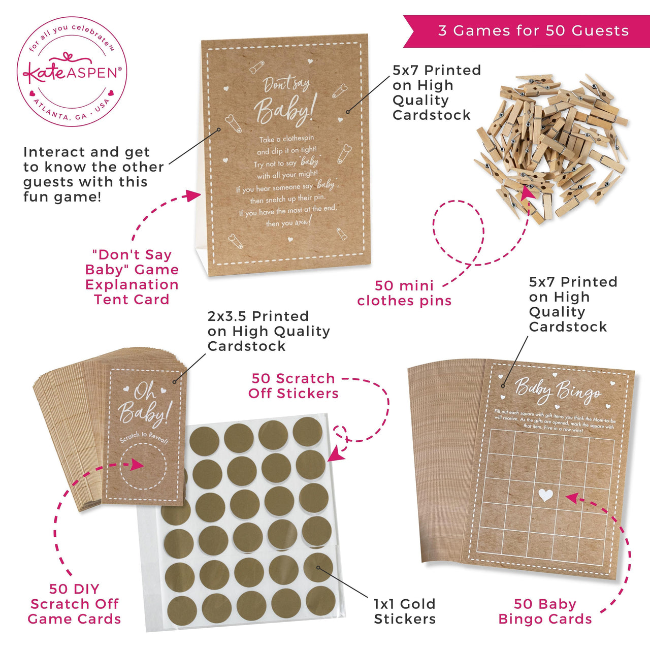 Kraft Baby Shower Game Set Atlernate 6