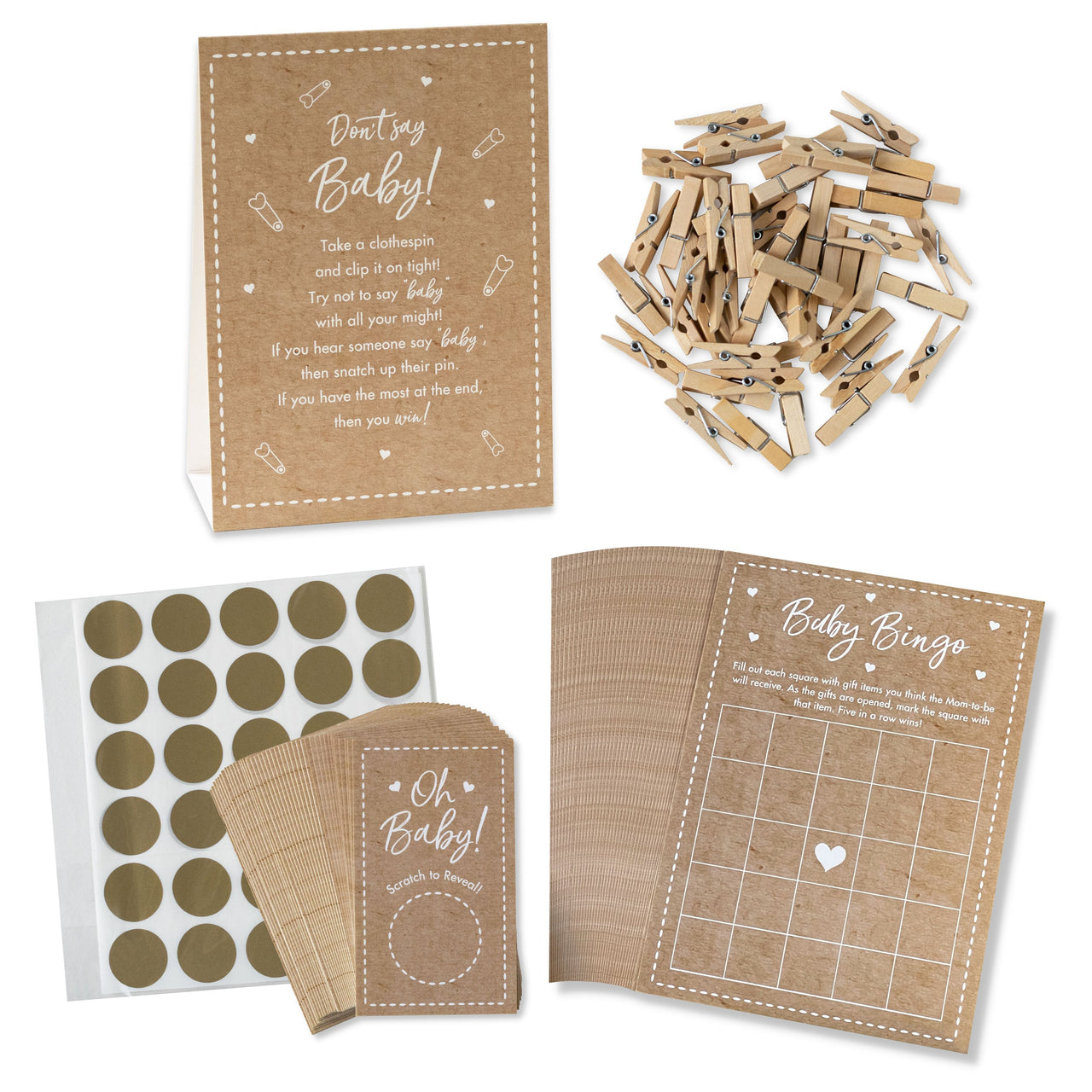 Kraft Baby Shower Game Set Atlernate silo