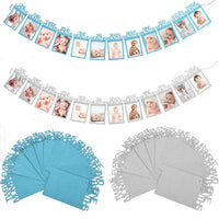 Thumbnail for Baby Milestone Photo Banner (Silver or Blue)