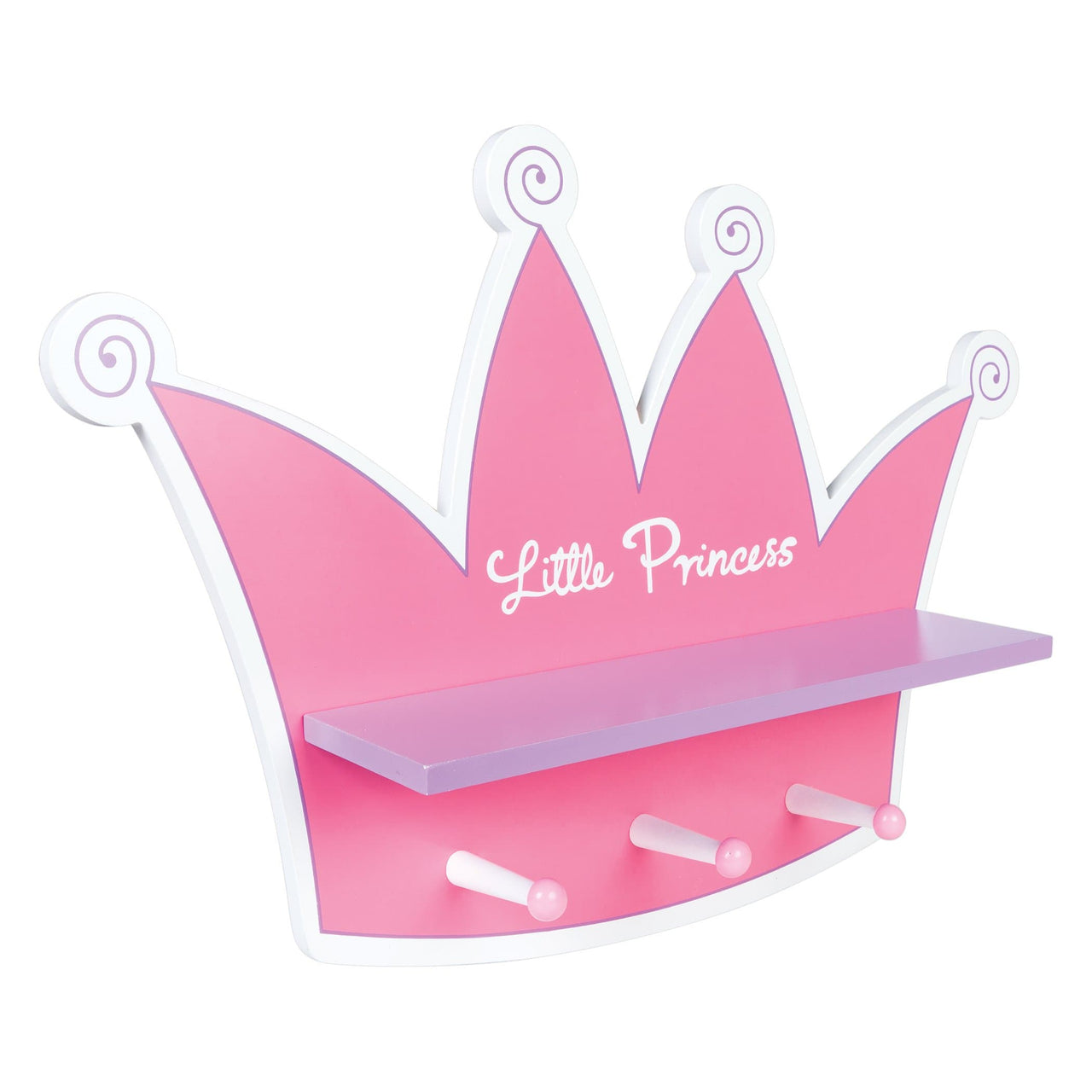Little Princess Tiara Shelf With Pegs