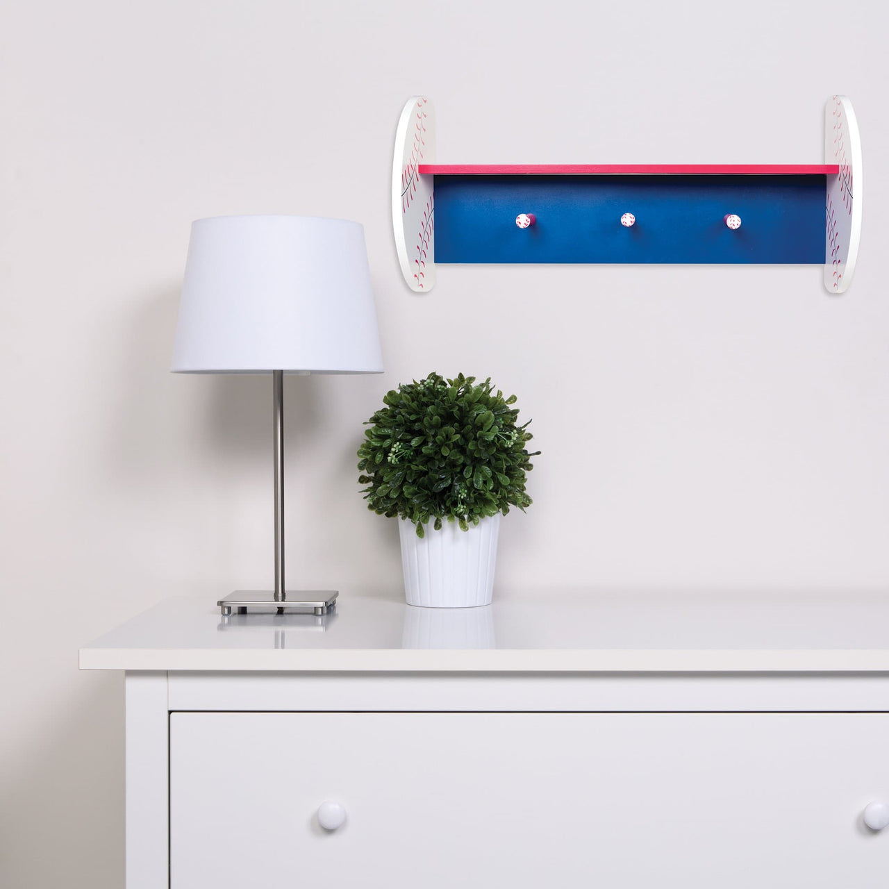 Baseball Shelf With Pegs