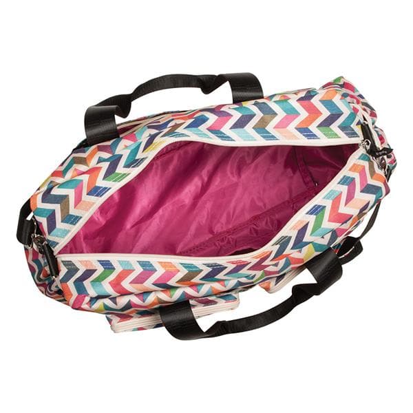 Multi-Colored Chevron Deluxe Duffle Diaper Bag