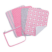 Thumbnail for Lily Zipper Pouch and 4 Burp Cloth Gift Set