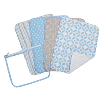 Thumbnail for Logan Zipper Pouch and 4 Burp Cloth Gift Set