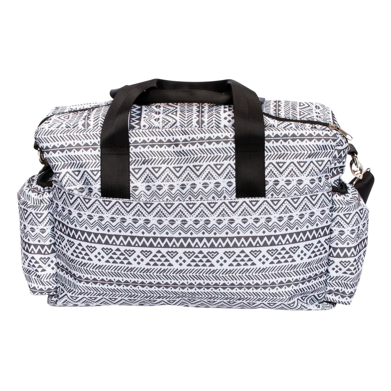 Black and White Aztec Deluxe Diaper Bag