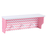 Thumbnail for Pink Chevron Shelf With Pegs