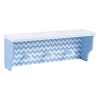 Thumbnail for Blue Chevron Shelf With Pegs