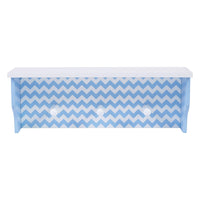 Thumbnail for Blue Chevron Shelf With Pegs