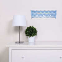 Thumbnail for Blue Chevron Shelf With Pegs