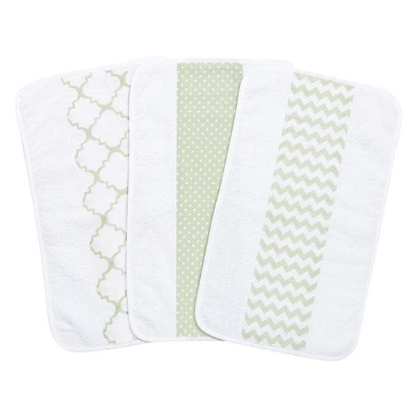 3 Pack Jumbo Burp Cloth Set (Multiple Colors Available)