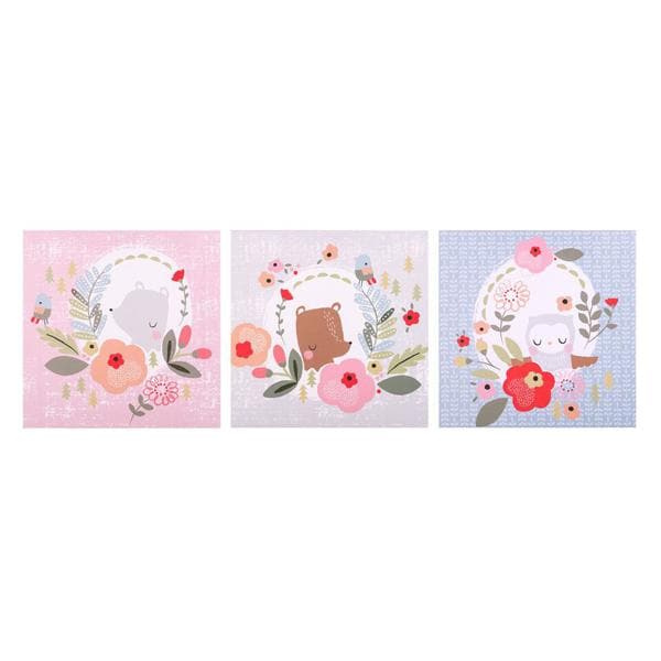 My Little Friends 3-Pack Canvas Wall Art