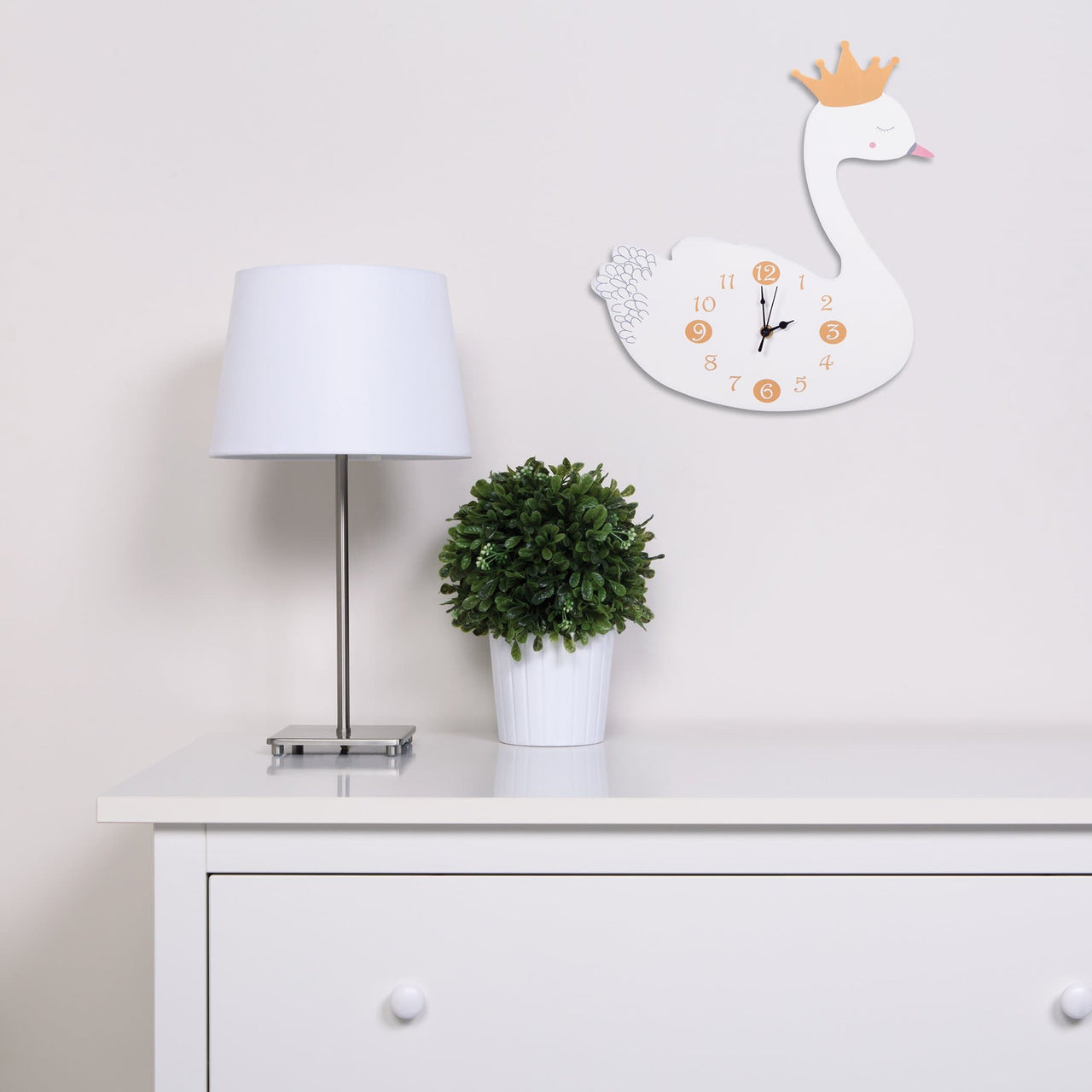 Swan Princess Wall Clock