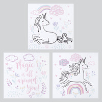 Thumbnail for Magical Unicorn 3-Pack Canvas Wall Art