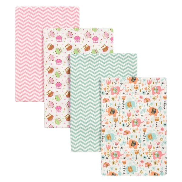 4 Pack Flannel Blankets (Many Designs Available)