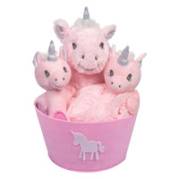 Thumbnail for Unicorn 4 Piece Plush Gift Set Bucket