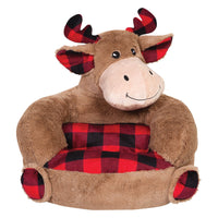 Thumbnail for Buffalo Check Moose Plush Character Chair