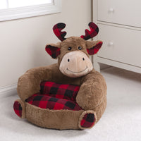 Thumbnail for Buffalo Check Moose Plush Character Chair