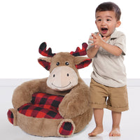 Thumbnail for Buffalo Check Moose Plush Character Chair