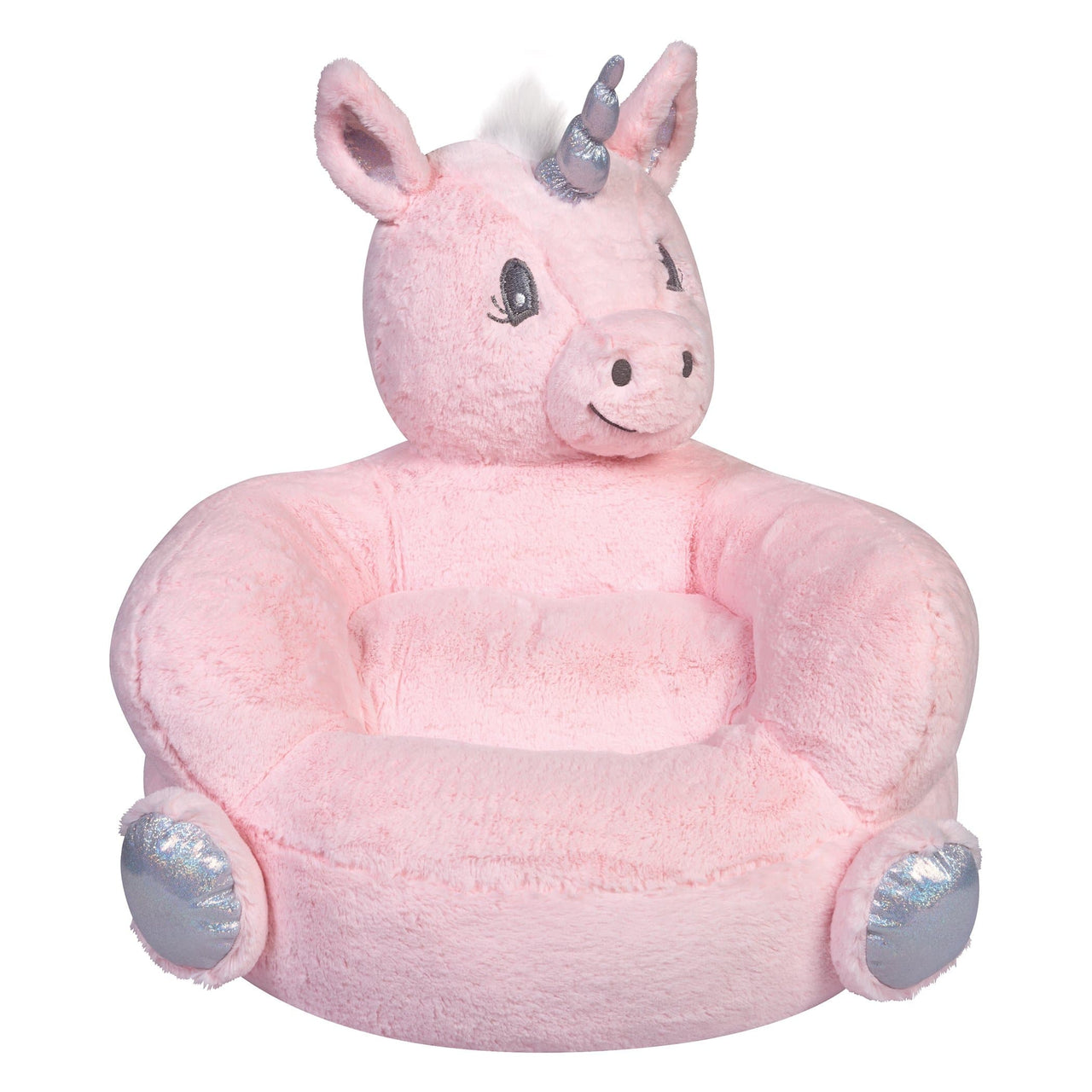 Pink Unicorn Plush Character Chair