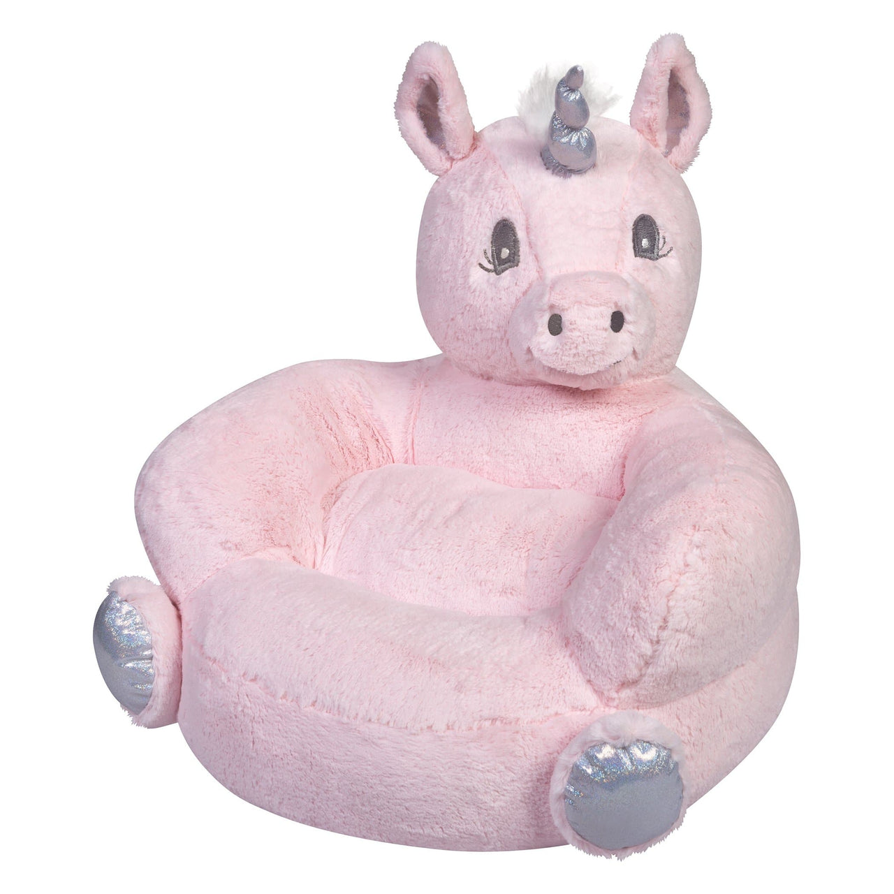 Pink Unicorn Plush Character Chair