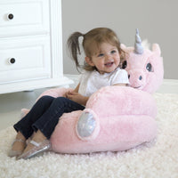 Thumbnail for Pink Unicorn Plush Character Chair