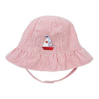 Thumbnail for Red Stripe Nautical Bunny Sun Hat