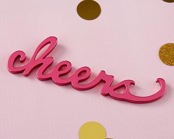 Cheers Pink Bottle Opener