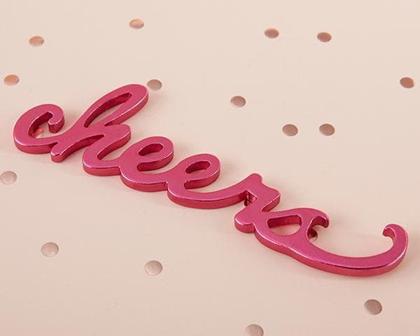 Cheers Pink Bottle Opener