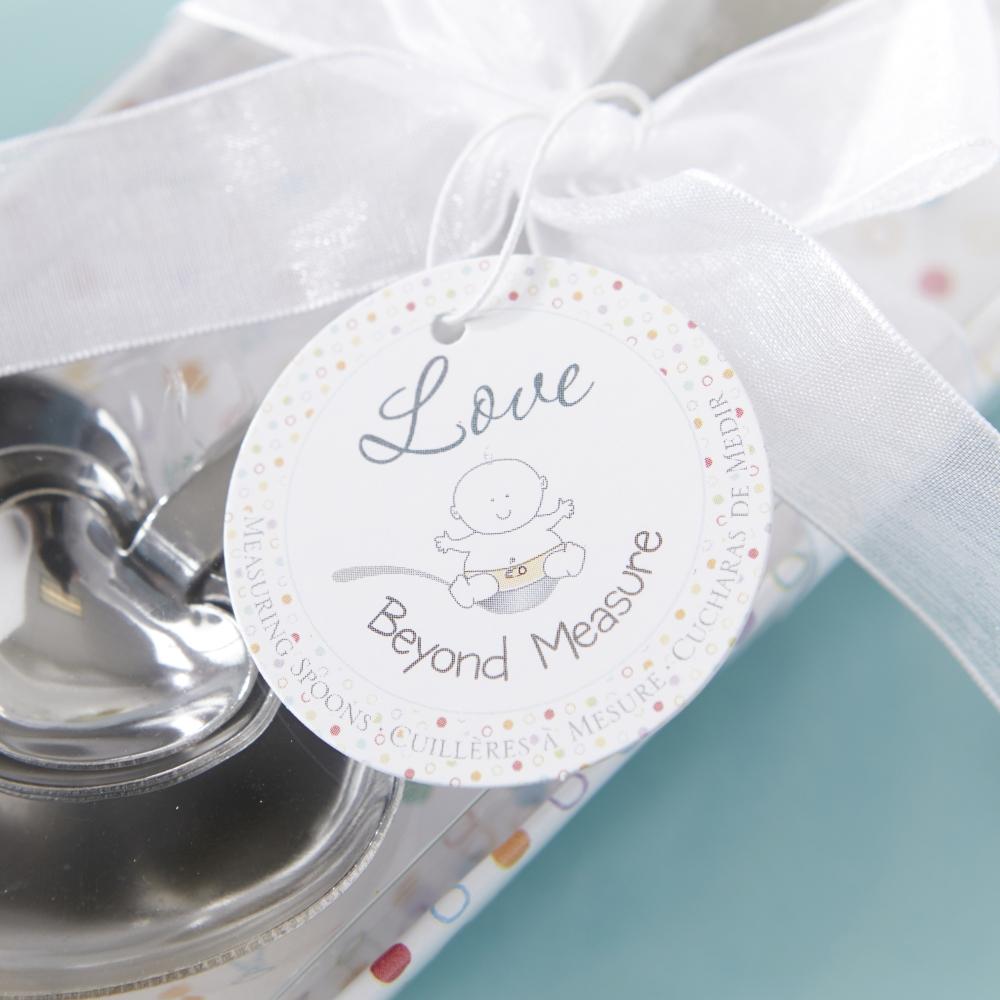 Love Beyond Measure Heart Shaped Measuring Spoons - Baby Shower (Set of 4)