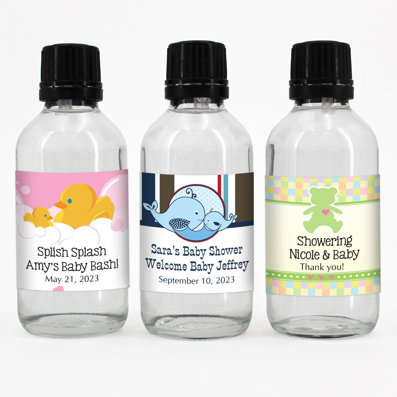 Personalized hand sanitizer sales for baby shower
