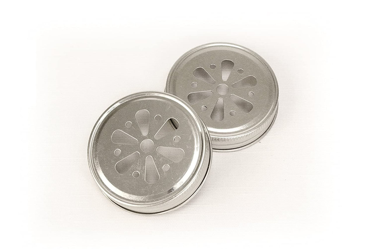 Flower Stamped Mason Jar Lid (Set of 20)