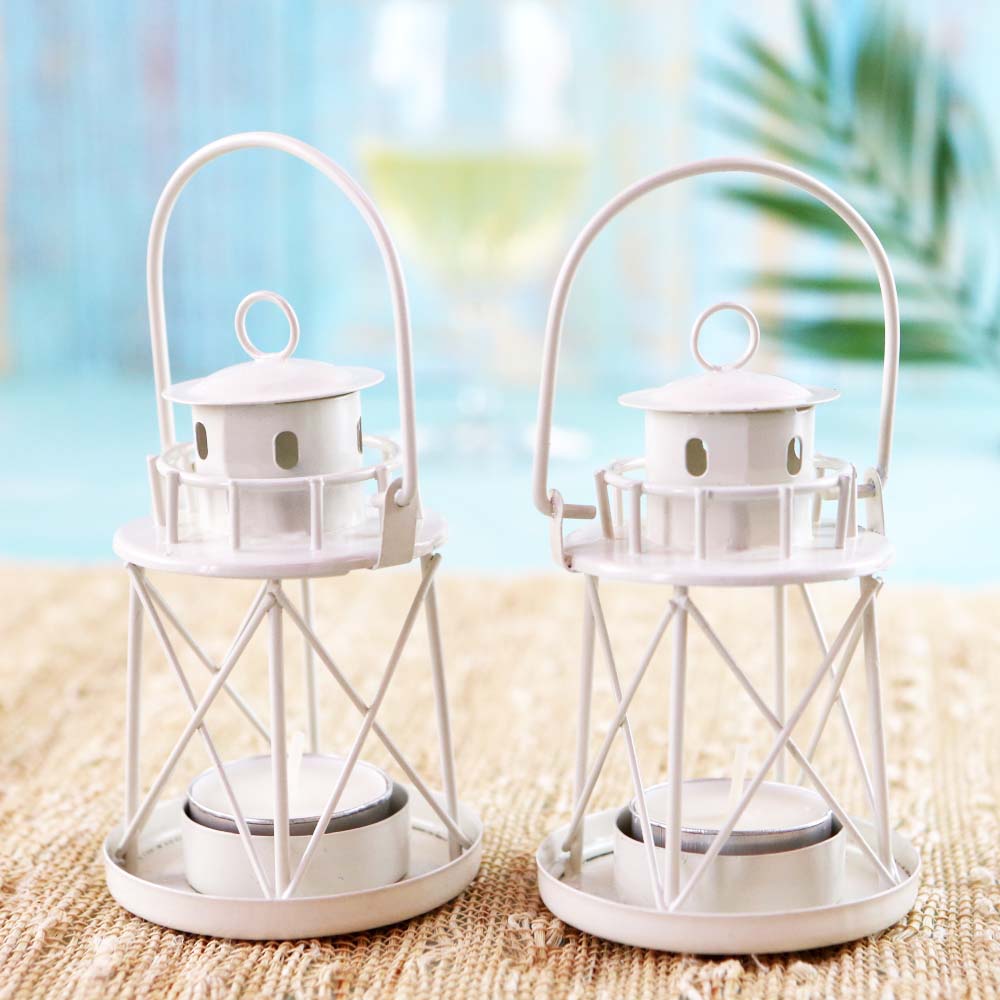 By the Sea Lighthouse Tealight Holder Lantern (Set of 4)