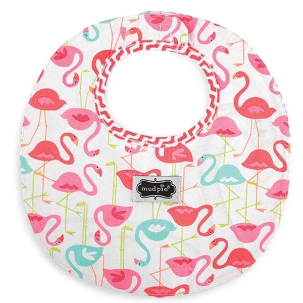 Flamingo Ruffle Bib