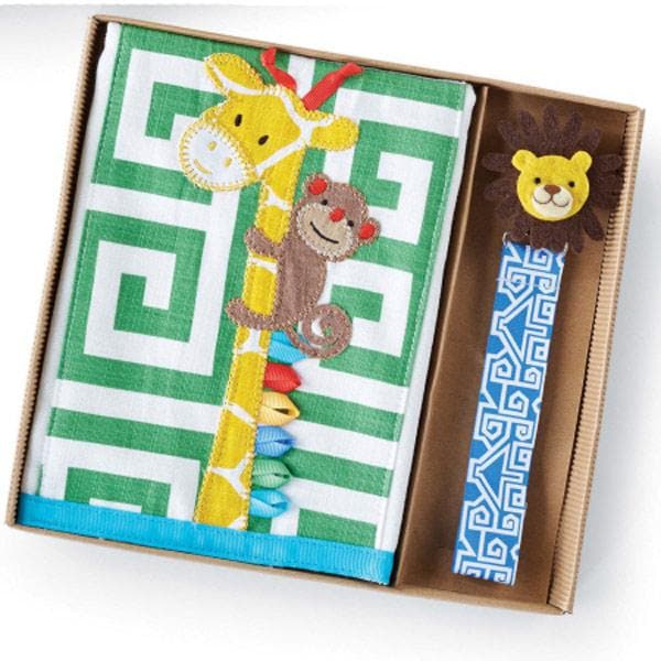 Giraffe Burp & Lion Pacy Clip Set