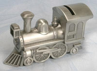 Thumbnail for Pewter Train Keepsake Bank (Available personalized)