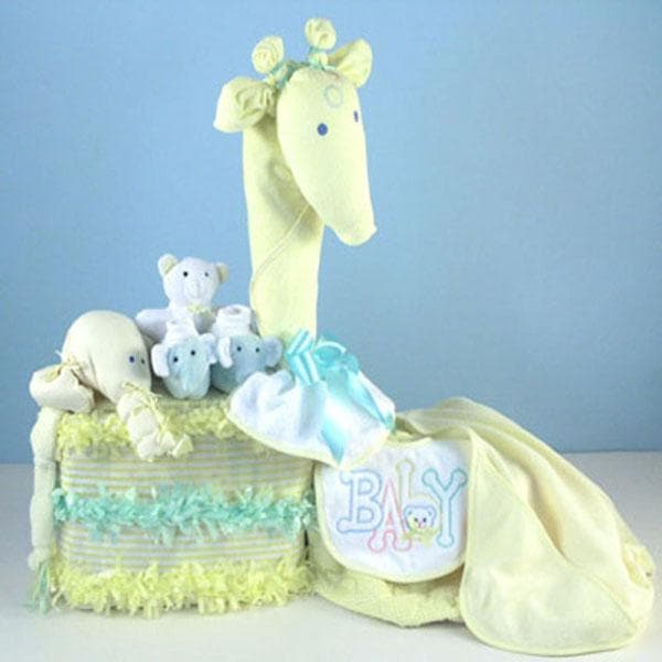 “Joyful Giraffe” Diaper Piñata Gift (Available in Pink, Yellow and Blue)