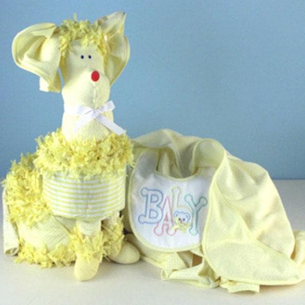 “Piñata Poodle” Diaper Gift (Available in Pink, Blue or Yellow)
