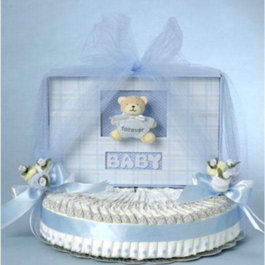 Forever Baby Diaper Cake - Boy