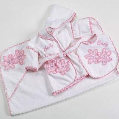 Personalized 3-Piece Terry Set - Daisies
