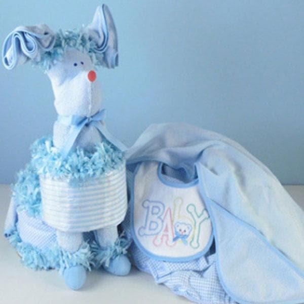 “Piñata Poodle” Diaper Gift (Available in Pink, Blue or Yellow)