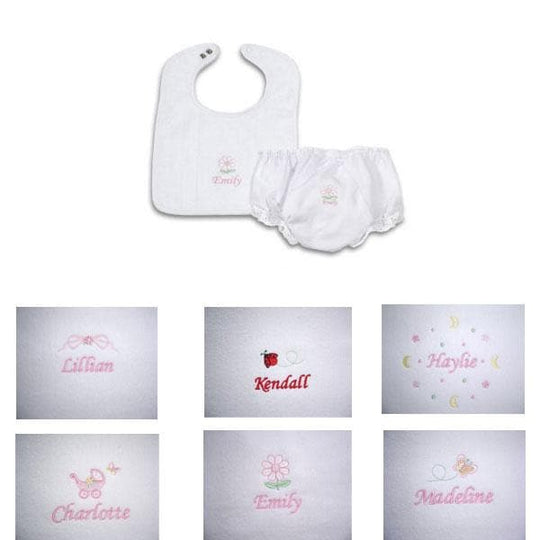 Personalized Bib and Pantie Gift Set