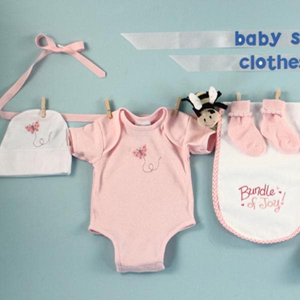 Baby Shower Clothesline (Pink) | Corner Baby Gifts – Corner Stork Baby Gifts - Specialty Baby Gifts