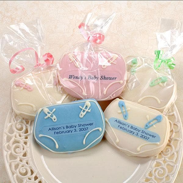 Personalized Baby Diaper Cookies